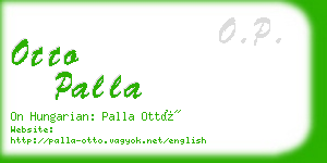 otto palla business card